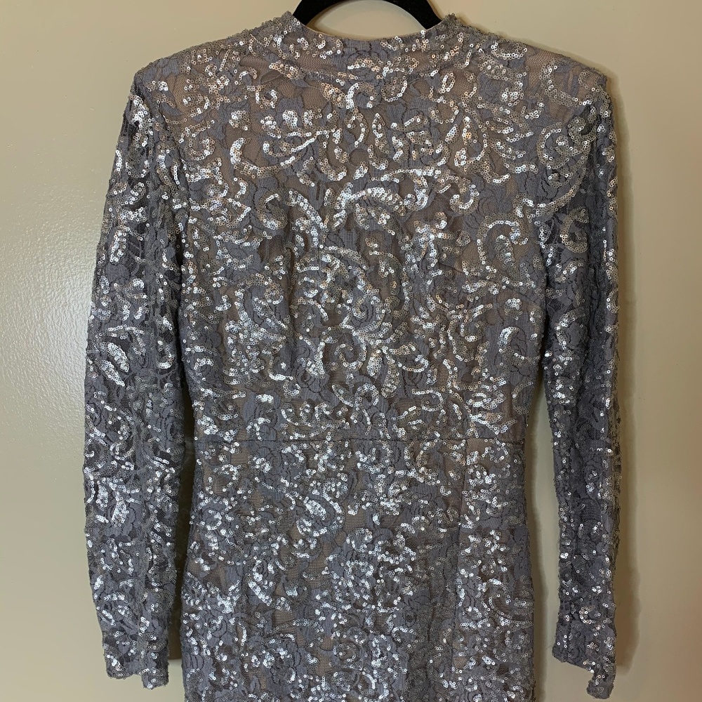 Missguided // Lace Sequined Dress